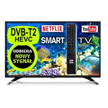 LIN Televizor Smart TV, Lin, 101 cm, Full HD, Negru