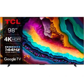 Televizor LED TCL 248 cm (98inch) 98P745, Smart Google TV, Ultra HD 4K, WiFi, CI+, Clasa G (Model 2023)