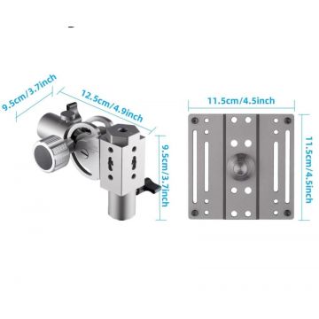 ​Clema cu Suport Quick Release Monitor Mount System Selens F115B