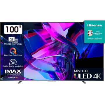 HISENSE Televizor, Hisense, 100U7KQ, 254 cm, 4K UHD, Smart, Mini-LED, ULED