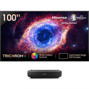 HISENSE Televizor Laser, HISENSE 100L9HD, 254cm, Smart UltraHD, negru