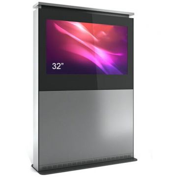 Kiosk Totem de interior ZL, ZLH32N-SBB, pentru display 32'', inaltime 184 cm, greutate 67 kg, dim.949x1844x450mm