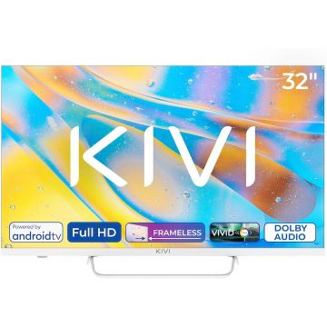 KIVI Televizor KIVI LED 32F760QW, 80 cm, Smart Android TV, Full HD, Clasa E, Alb