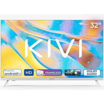 KIVI Televizor KIVI LED 32H760QW, 80 cm, Smart Android TV, HD, Clasa E, Alb