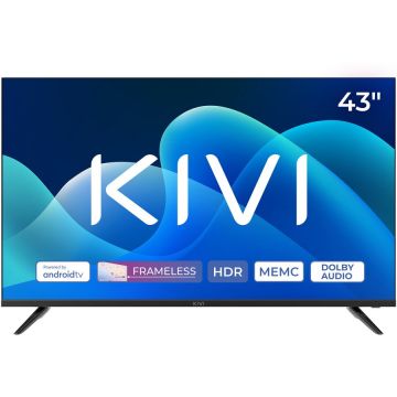 KIVI Televizor KIVI LED 43U730QB, 109 cm, Smart Android TV, 4K Ultra HD, Clasa G