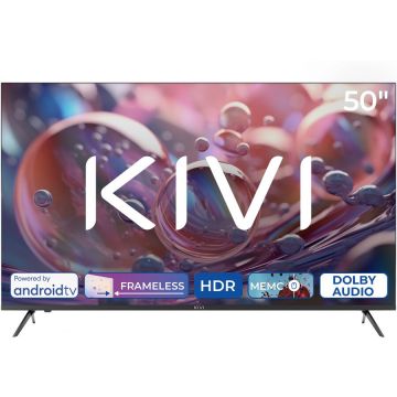 KIVI Televizor KIVI LED 50U760QB, 127 cm, Smart Android TV, 4K Ultra HD, Clasa F