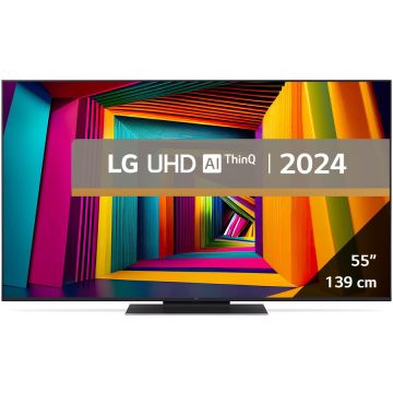 LG Televizor LG LED 55UT91003LA, 139 cm, Smart, 4K Ultra HD, Clasa F (Model 2024)