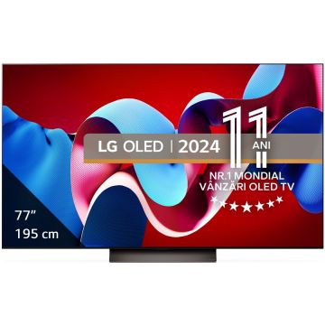 LG Televizor LG OLED evo 77C41LA, 195 cm, Smart, 4K Ultra HD, 100 Hz, Clasa F (Model 2024)