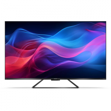 Sharp Televizor, Sharp, 43GP6265E, TV Google QLED, 109 cm, 4K Ultra HD 3840x2160 fara cadru, AQUOS, DVB-T/T2/C/S/S2, Active Motion 1000, HDR10, Dolby Atmos, Dolby Vision, Asistent Google, Chromecast incorporat, Gri