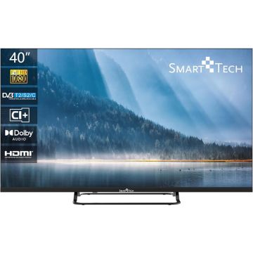 Smart Tech Televizor LED Smart Tech 40FN01V, 101 cm, Full HD, CI+, Negru