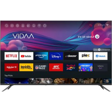 + CADOU Smart Tech Televizor LED Smart Tech 55UV10V1, 138 cm, Ultra HD 4K, Smart TV VIDAA, WiFi, CI+, Negru