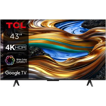 TCL Televizor TCL LED 43P755, 108 cm, Smart Google TV, 4K Ultra HD, Clasa F (Model 2024)