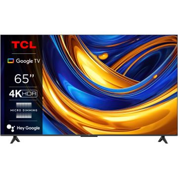 TCL Televizor TCL LED 65P655, 164 cm, Smart Google TV, 4K Ultra HD, Clasa E (Model 2024)