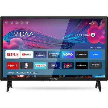 Televizor LED Allview Smart TV 24iPlay6000-H Seria iPlay6000-H 60cm negru HD Ready