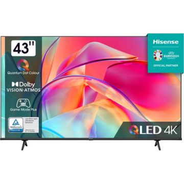 Televizor LED Hisense Smart TV QLED 43E7KQ Seria E7KQ 108cm negru 4K UHD HDR