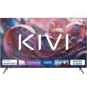 Televizor LED KIVI Smart TV 43U760QB Seria U760QB 108cm negru 4K UHD HDR