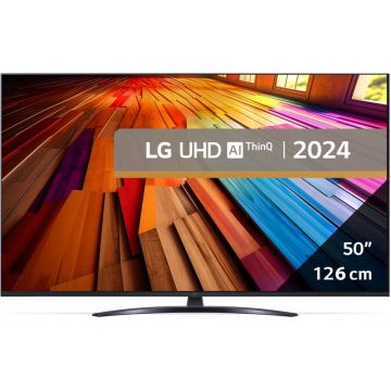 Televizor LED LG Smart TV 50UT81003LA Seria UT81 126cm gri inchis 4K UHD HDR