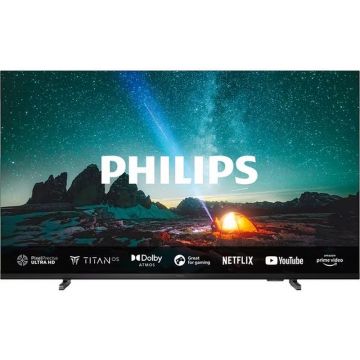 Televizor LED Philips Smart TV 50PUS7609/12 Seria PUS7609/12 126cm gri antracit 4K UHD HDR