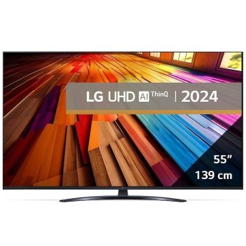 Televizor LG LED 55UT81003LA, 139 cm, Smart, 4K Ultra HD, Clasa G (Model 2024)