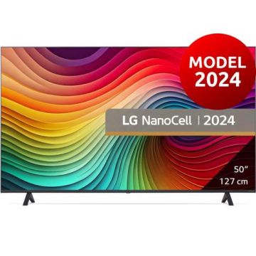 Televizor NanoCell LED LG 127 Cm (50inch) 50NANO81T3A, Ultra HD 4K, Smart TV, WiFi, CI+