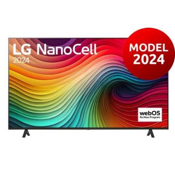 Televizor NanoCell LED LG 139 cm (55inch) 55NANO82T3B, Ultra HD 4K, Smart TV, WiFi, CI+