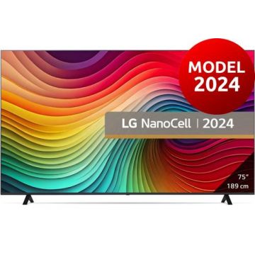 Televizor NanoCell LED LG 190 Cm (75inch) 75NANO81T3A, Ultra HD 4K, Smart TV, WiFi, CI+