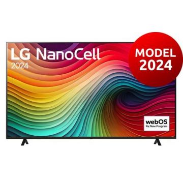 Televizor NanoCell LED LG 190 cm (75inch) 75NANO82T3B, Ultra HD 4K, Smart TV, WiFi, CI+