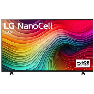 Televizor NanoCell NANO81 75NANO81T3A 190.5cm 75inch 4K Ultra HD Smart Wi-Fi Negru