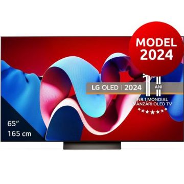 Televizor OLED LG 165 cm (65inch) 65C41LA, Ultra HD 4K, Smart TV, WiFi, CI+