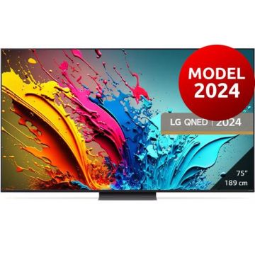 Televizor QNED LG 190 cm (75inch) 75QNED86T3A, Ultra HD 4K, Smart TV, WiFi, CI+