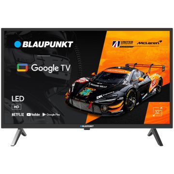 Televizor Smart Blaupunkt 32WGC5500S, 81 cm, HD, Google TV, Bluetooth, Wi-Fi, Clasa Energetica E