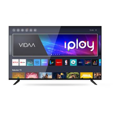 Televizor Smart QLED, AllView 55iPlay6200-U, 140cm, Ultra HD 4K, Dolby Audio, Negru, Clasa E