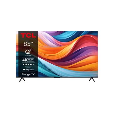 Televizor TCL QLED 85T7B, 214 cm, Smart Google TV, 4K Ultra HD, Clasa F