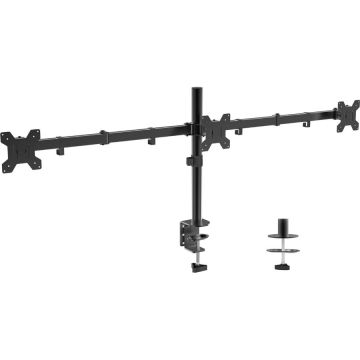 Blackmount Suport Monitor BlackMount MENG03, 3 monitoare 10-27, cu menghina, max.8kg/ecran