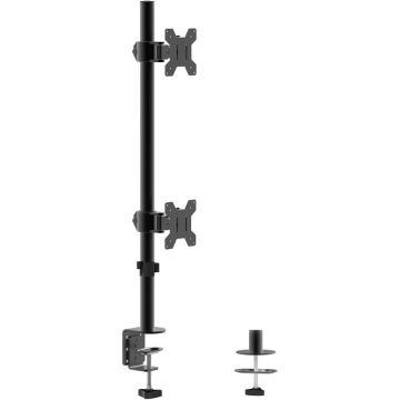 Blackmount Suport Monitor BlackMount UP02, 2 monitoare 10-27, cu menghina, max.8kg/monitor