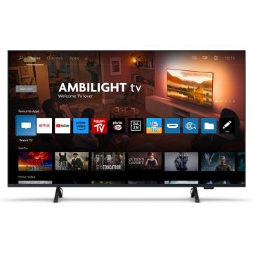 Philips Televizor Philips Ambilight, 4K, 127cm, 50inch, 4K, Ultra HD, Smart, Wi-Fi, Negru