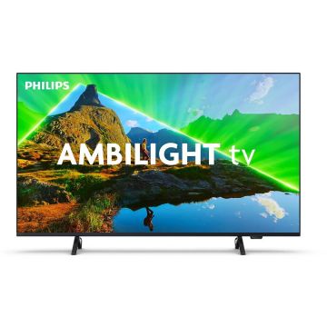 Philips Televizor Philips Ambilight LED 55PUS8319/12, 55 inch, 4K, 139 cm, rezolutie 3840 x 2160, clasa G, Negru