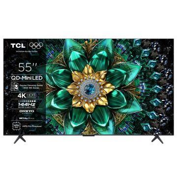 Televizor TCL Mini LED 55Q6C, 138 cm, Smart Google TV, 4K Ultra HD, (Model 2025)