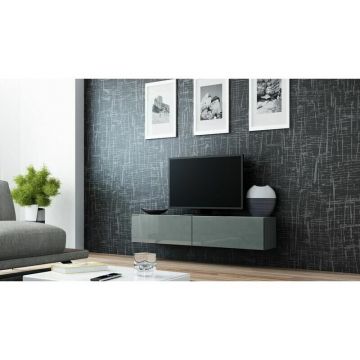 Cama MEBLE Comoda TV Cama Meble Vigo 140, 30/140/40 cm Gri Cama MEBLE Comoda TV Cama Meble Vigo 140, 30/140/40 cm Gri