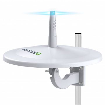 Evolveo Antena exterioara activa EVOLVEO Jade 3, receptie FM/DAB+/DVB-T2, filtru LTE, 4G, 5G Evolveo Antena exterioara activa EVOLVEO Jade 3, receptie FM/DAB+/DVB-T2, filtru LTE, 4G, 5G