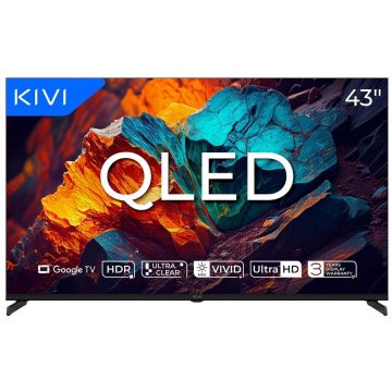 KIVI Televizor QLED Kivi 109 cm 43 43U720QB, Ultra Hd 4K, Smart TV, WIFi, CI, Negru KIVI Televizor QLED Kivi 109 cm 43 43U720QB, Ultra Hd 4K, Smart TV, WIFi, CI, Negru