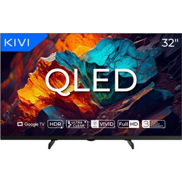 KIVI Televizor QLED Kivi 80 cm 32 32F720QB, Full HD, Smart TV, WiFi, CI, Negru KIVI Televizor QLED Kivi 80 cm 32 32F720QB, Full HD, Smart TV, WiFi, CI, Negru
