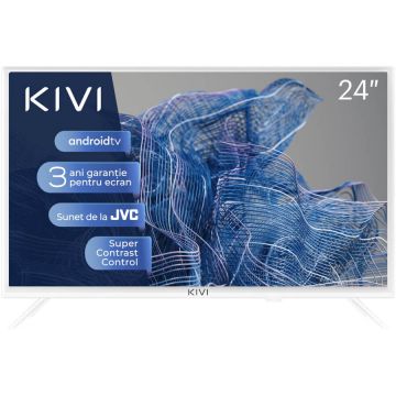 KIVI Televizor Smart LED Kivi 24H750NW, 60 cm, HD, Clasa F, Alb KIVI Televizor Smart LED Kivi 24H750NW, 60 cm, HD, Clasa F, Alb