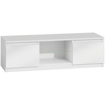 TOP E SHOP Comoda TV pentru living, TOP E SHOP RTV140, Alb lucios TOP E SHOP Comoda TV pentru living, TOP E SHOP RTV140, Alb lucios