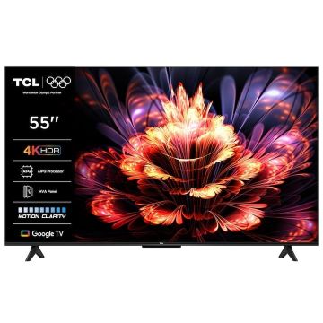 Televizor LED TCL 55V6C, Smart TV, 139 cm, Ultra HD 4K, Google TV, Clasa E Televizor LED TCL 55V6C, Smart TV, 139 cm, Ultra HD 4K, Google TV, Clasa E