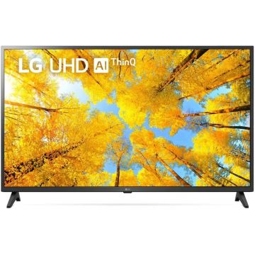 Televizor LED LG Smart TV 55UQ75003LF Seria Q7500 139cm negru 4K UHD HDR