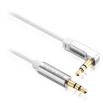 Cablu Audio 3.5mm Tata la Tata 2.0m 90 grade