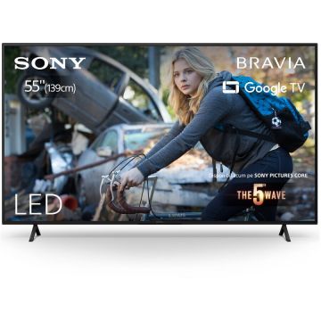 Sony Televizor Sony BRAVIA LED 55X75WL, 139 cm, Smart Google TV, 4K Ultra HD, Clasa G, Negru