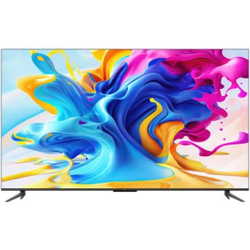 TCL Televizor, TCL, Smart, QLED, 65C643, 165 cm, 4K, Google TV, Negru