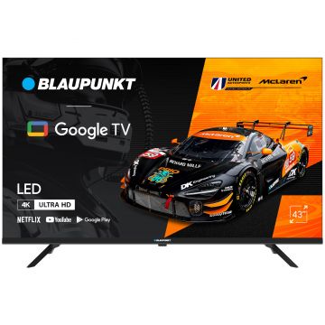 Televizor Blaupunkt 43UGC5500S, 109 cm, Smart, 4K, Google TV, Bluetooth, Wi-Fi, Clasa G